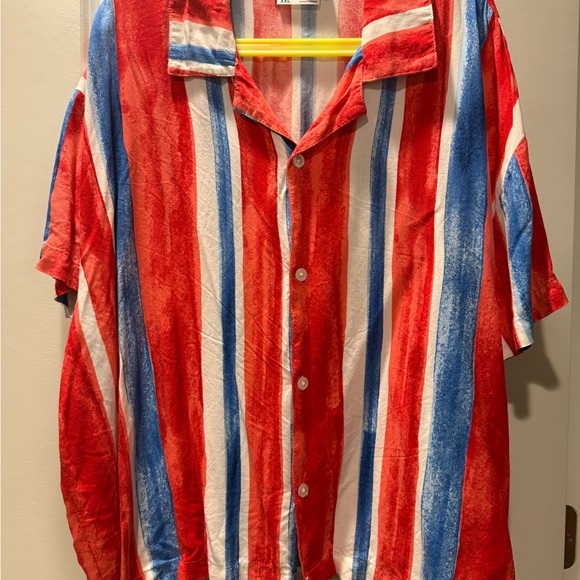 Original Use Other - Original Use Red and Blue Striped Casual Shirt